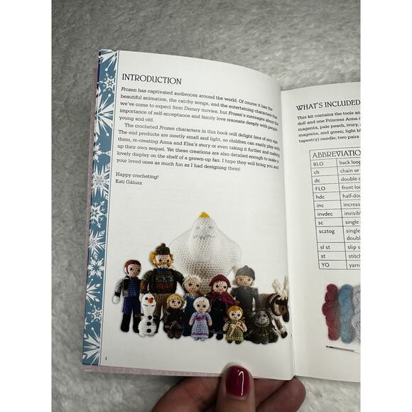 Disney Frozen Crochet Book Crafts Elsa Anna Olaf Sven Total 12 Movie Characters - Picture 4 of 7